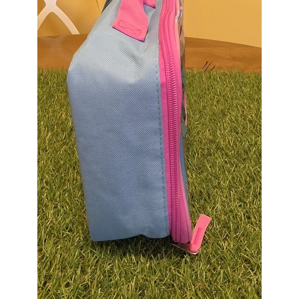 Disney STITCH Insulated Lunch Box Tote Blue & Pink BPA-Free Bag NWT 9.5